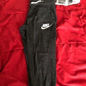 Black/ Charcoal Gray Nike Joggers